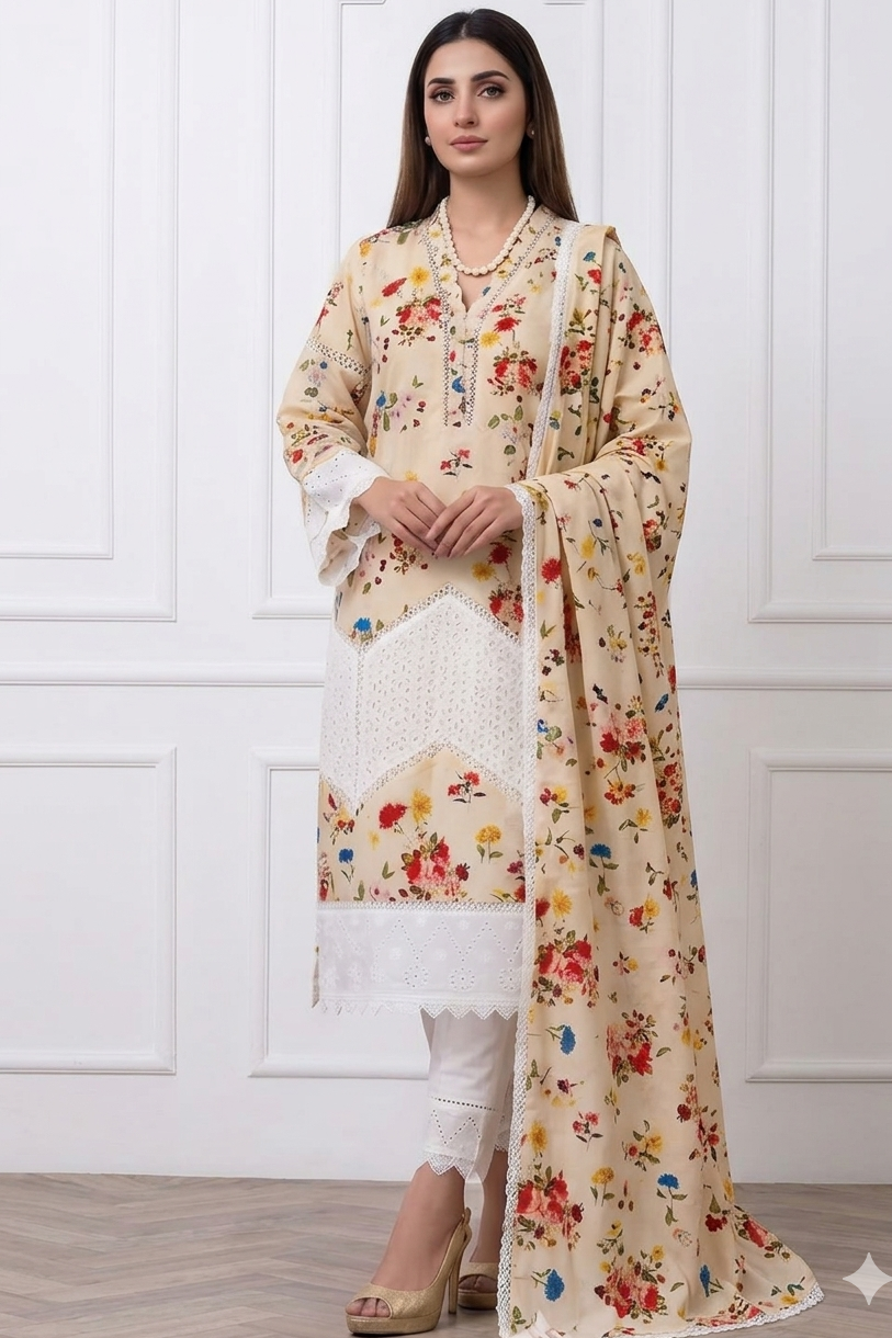 Farida Hassan Skin Luxury Lawn Collection Replica