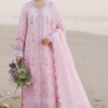 Qalamkar Pink Luxury Lawn Collection Replica