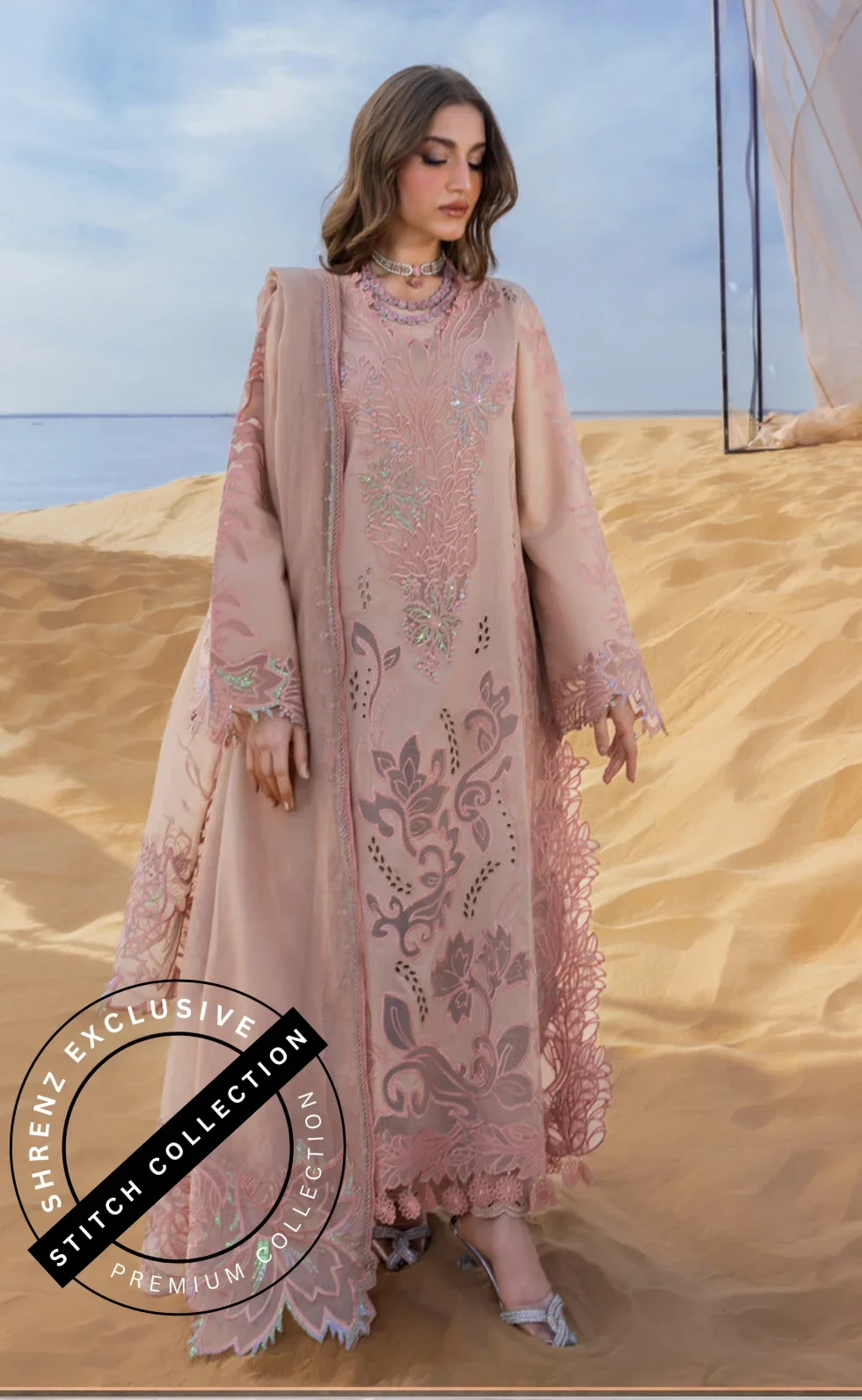Shrenz 3 Piece Stitched Lawn Pret Collection