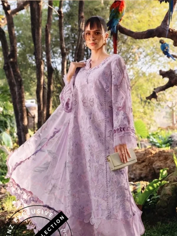 Shrenz 3 Piece Stitched Lawn Pret Collection