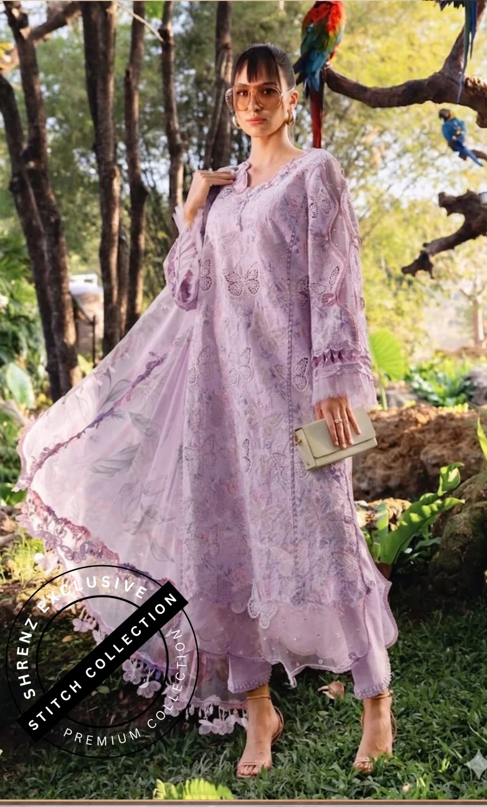 Shrenz 3 Piece Stitched Lawn Pret Collection