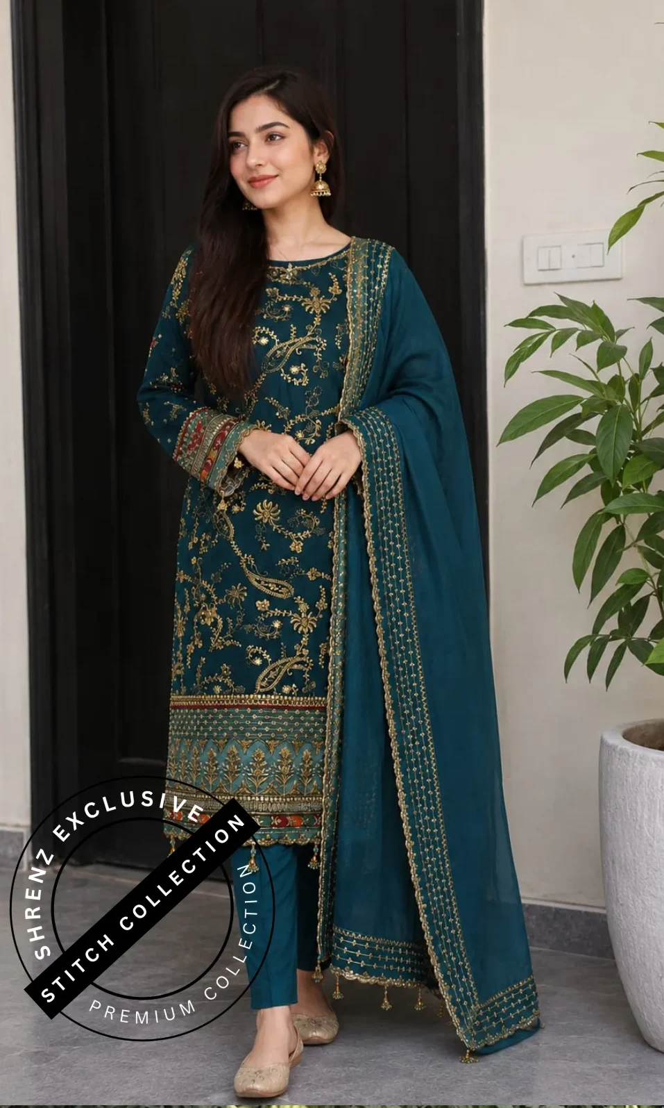 Shrenz 3 Piece Stitched Lawn Pret Collection