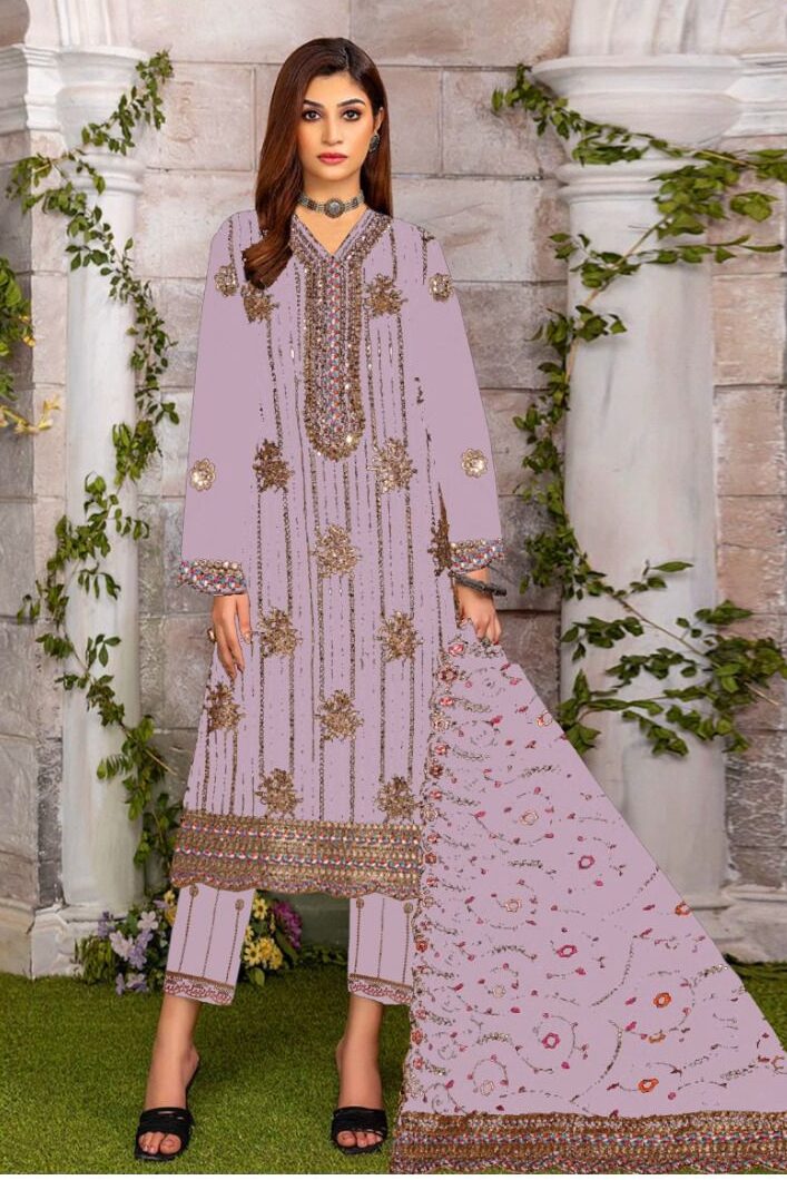 Maria B Purple Luxury Lawn Collection replica