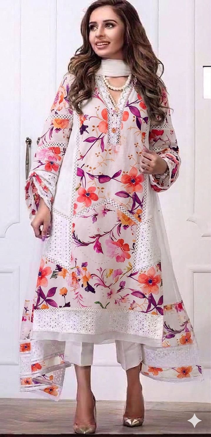 Shrenz Mauve Luxury Lawn Collection Replica