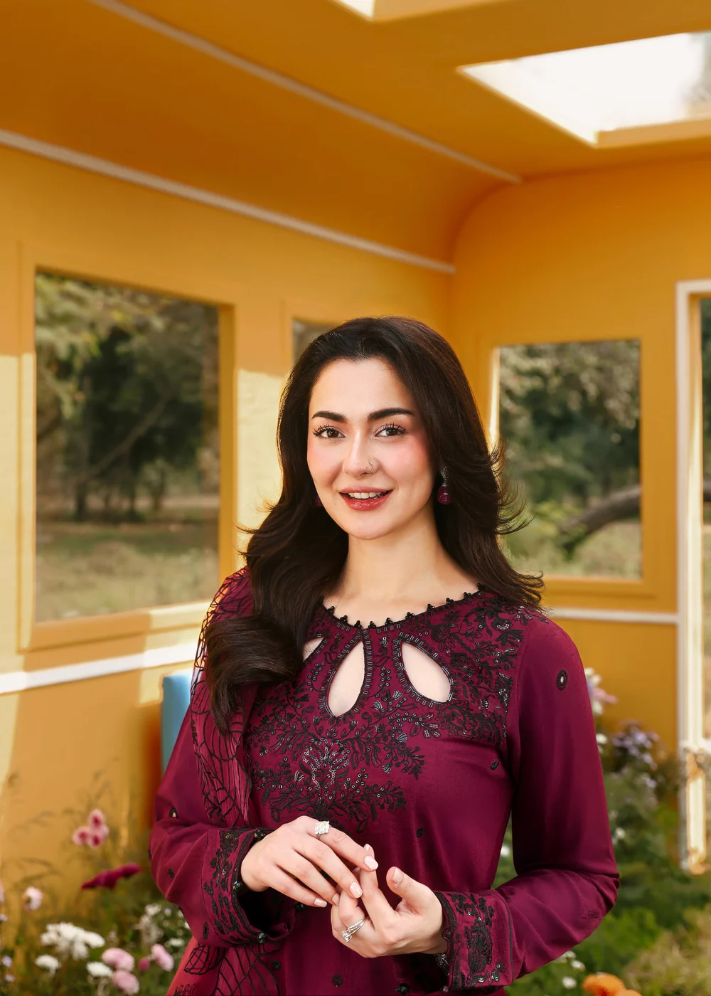 Alternative view of Ally's Red Luxury Lawn Collection Replica
