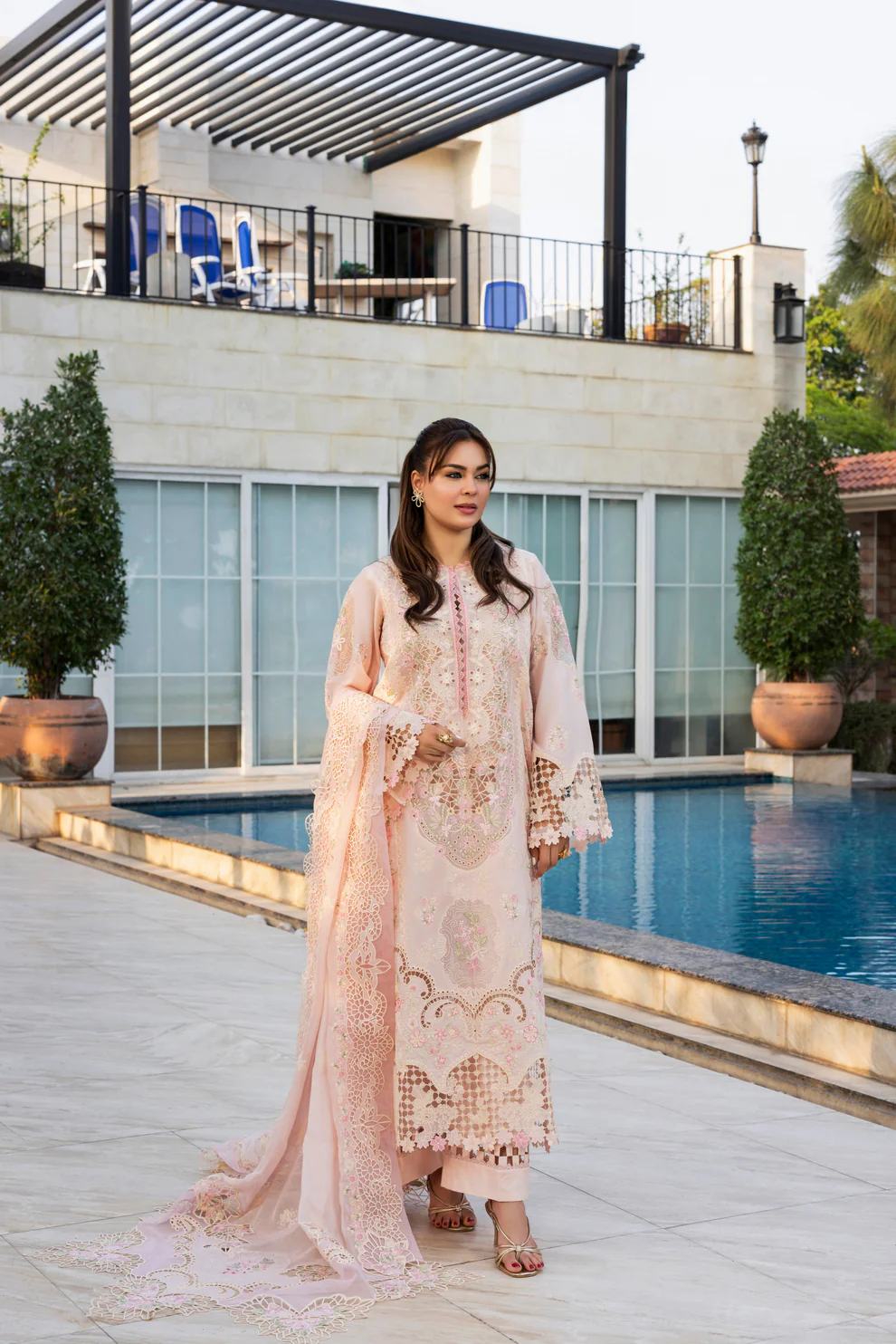 Alternative view of Aneela,s Skin Luxury Lawn Collection Replica