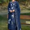Elaf Blue Luxury lawn Collection Replica