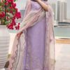 Faiza Saqlain Purple Luxury Lawn Collection Replica