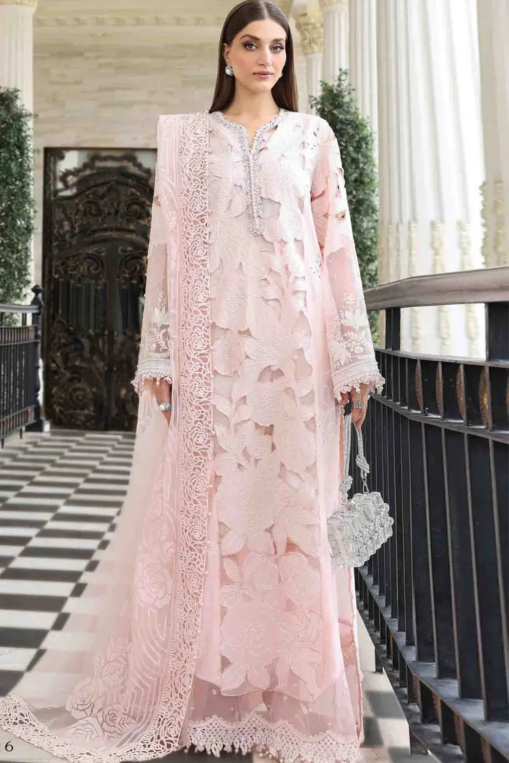 Maria B Pink Luxury Lawn Collection Replica