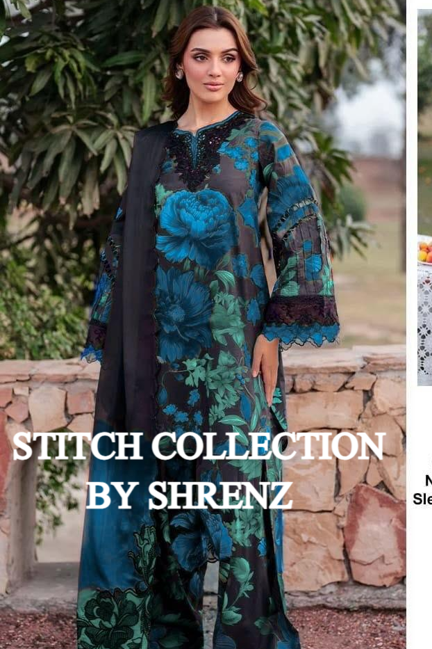 Shrenz 3 Piece Stitched Lawn Pret Collection