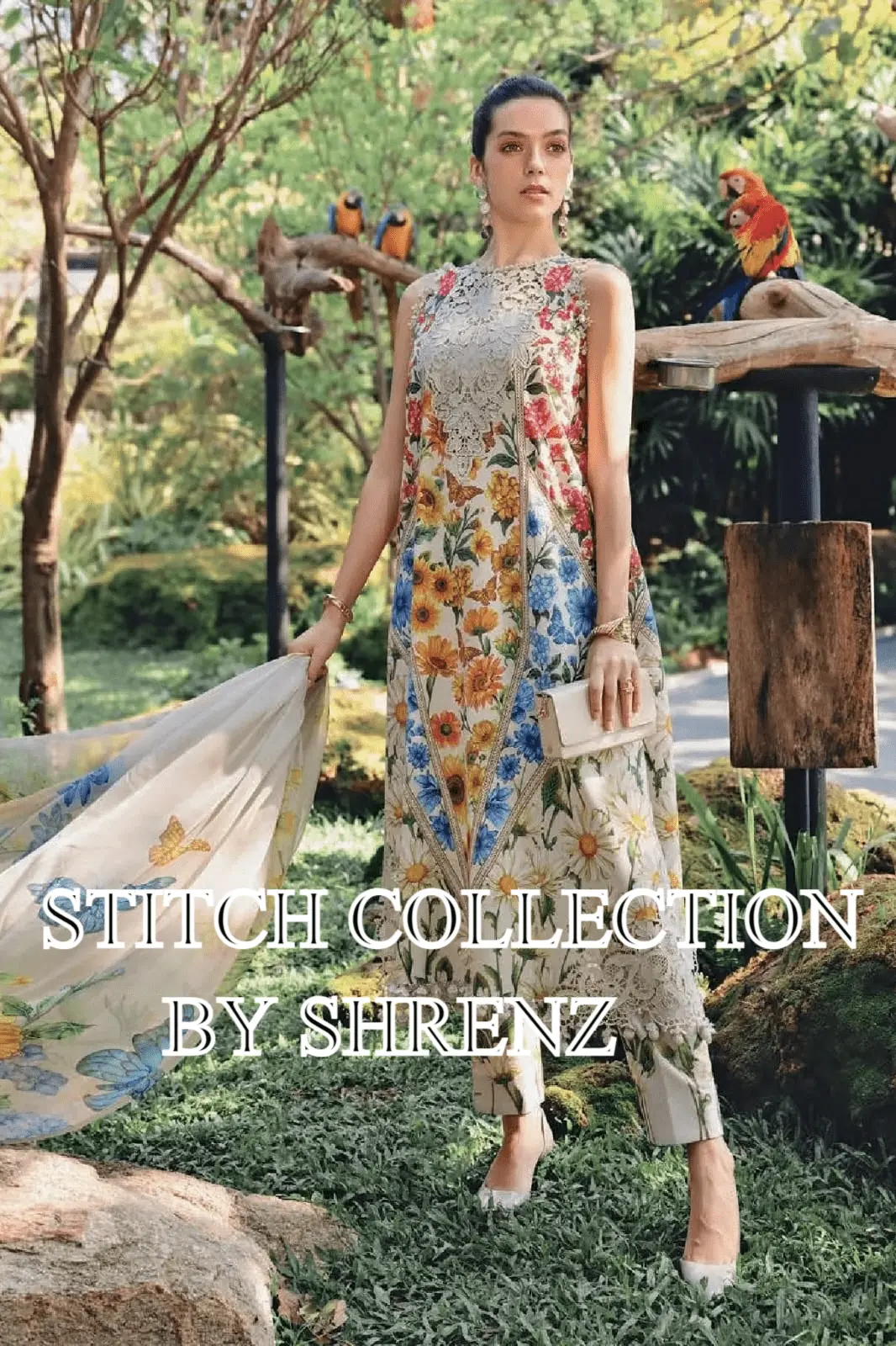 Shrenz 3 Piece Stitched Lawn Pret Collection