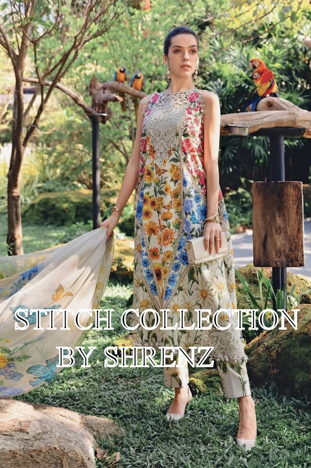 Shrenz 3 Piece Stitched Lawn Pret Collection