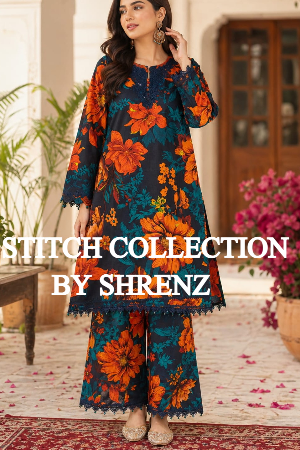 Shrenz 3 Piece Stitched Lawn Pret Collection