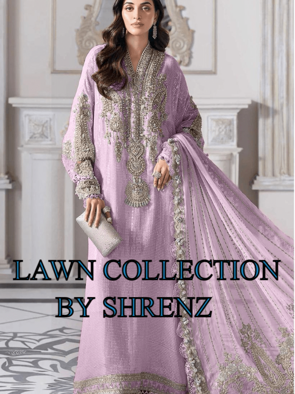 Maria B Purple Luxury Lawn Collection Replica