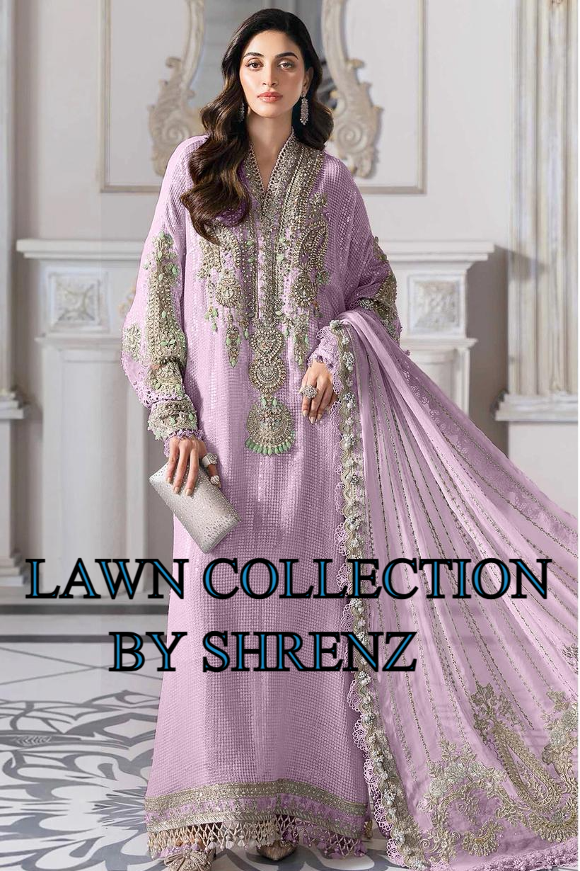 Maria B Purple Luxury Lawn Collection Replica