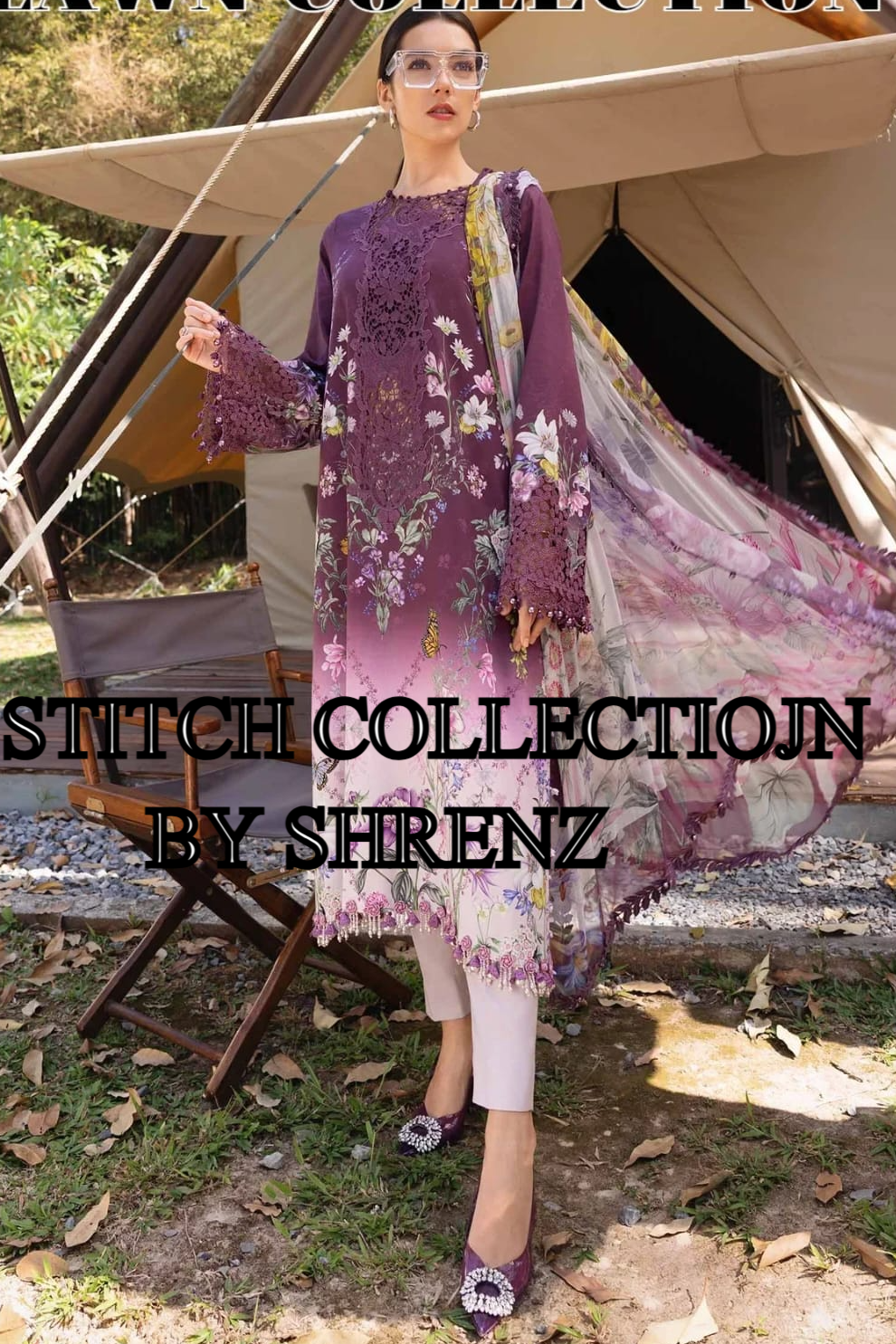 Shrenz 3 Piece Stitched Lawn Pret Collection