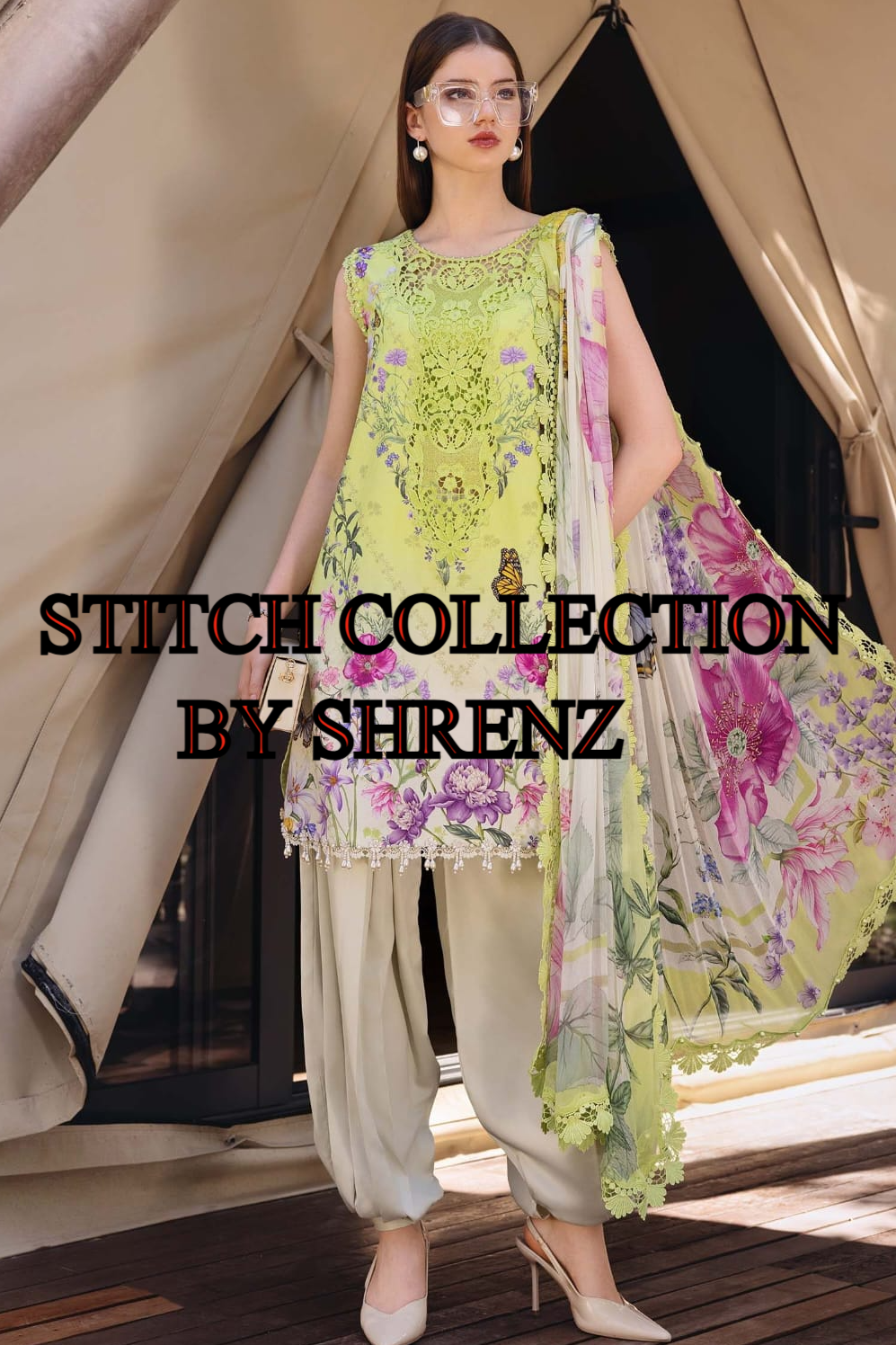 Shrenz 3 Piece Stitched Lawn Pret Collection