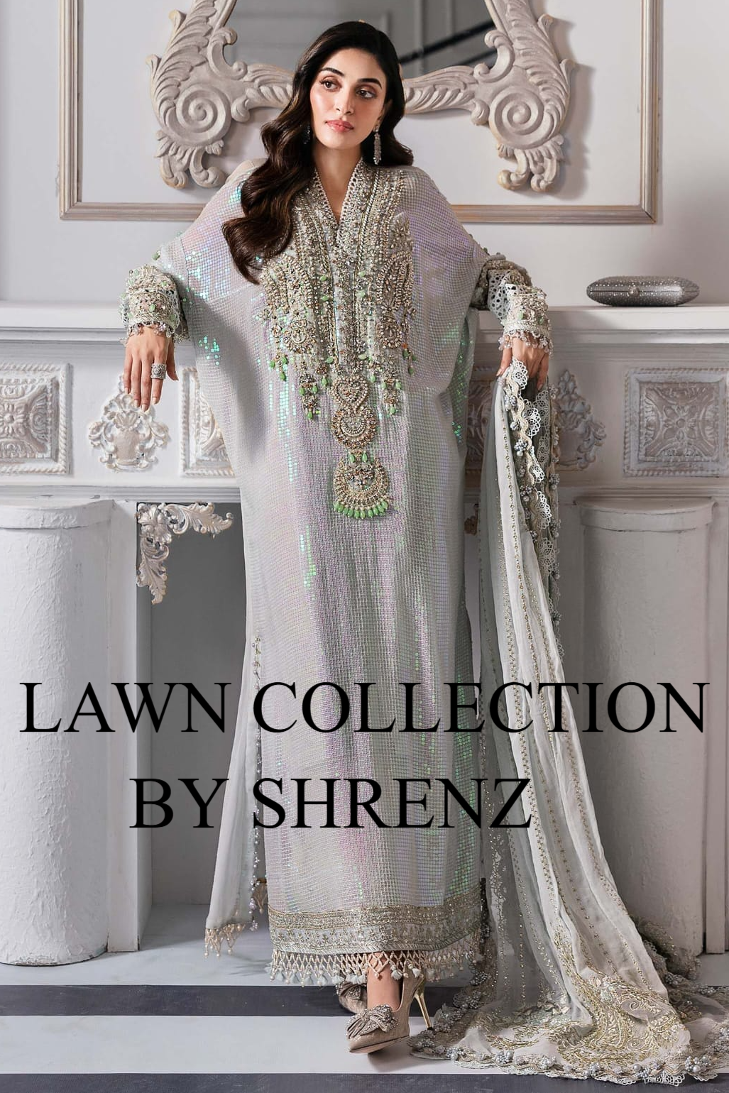 Maria B Seagreen Luxury Lawn Collection Replica