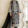 Baroque Black Chiffon Formal Collection Replica