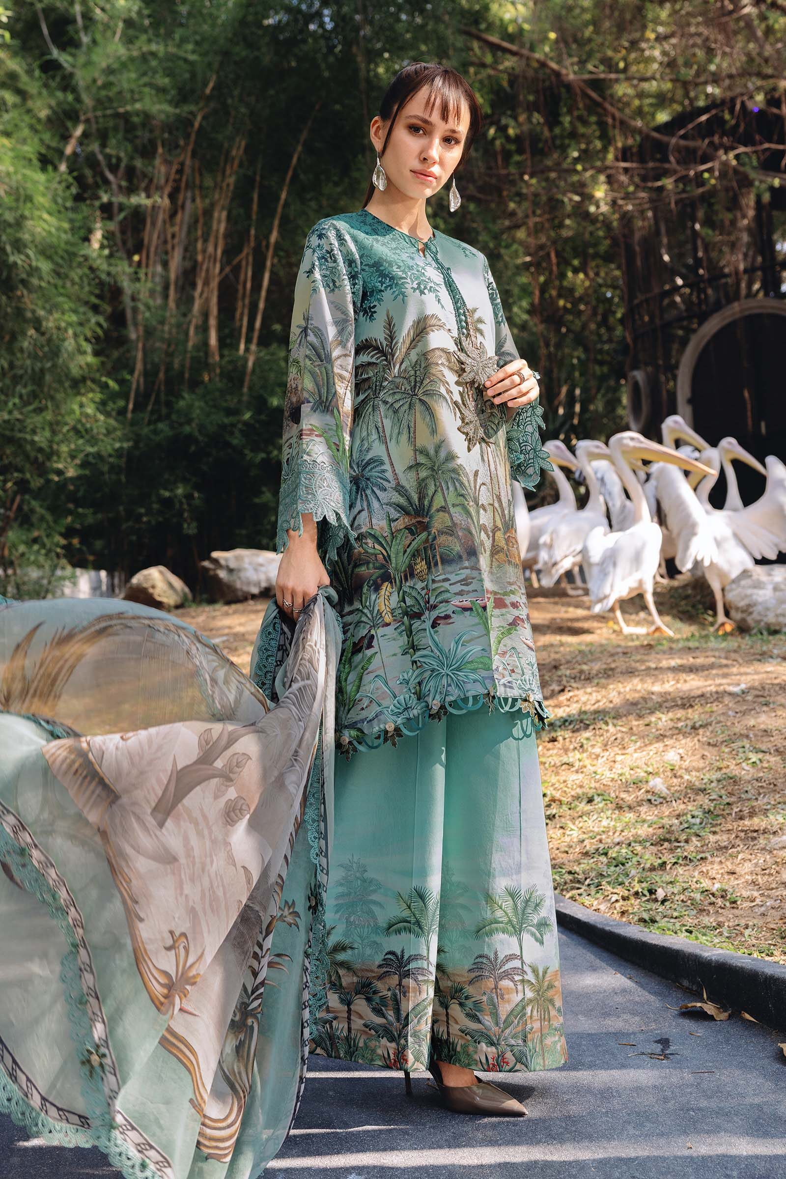 Maria B Green Printed Lawn Collection Replica