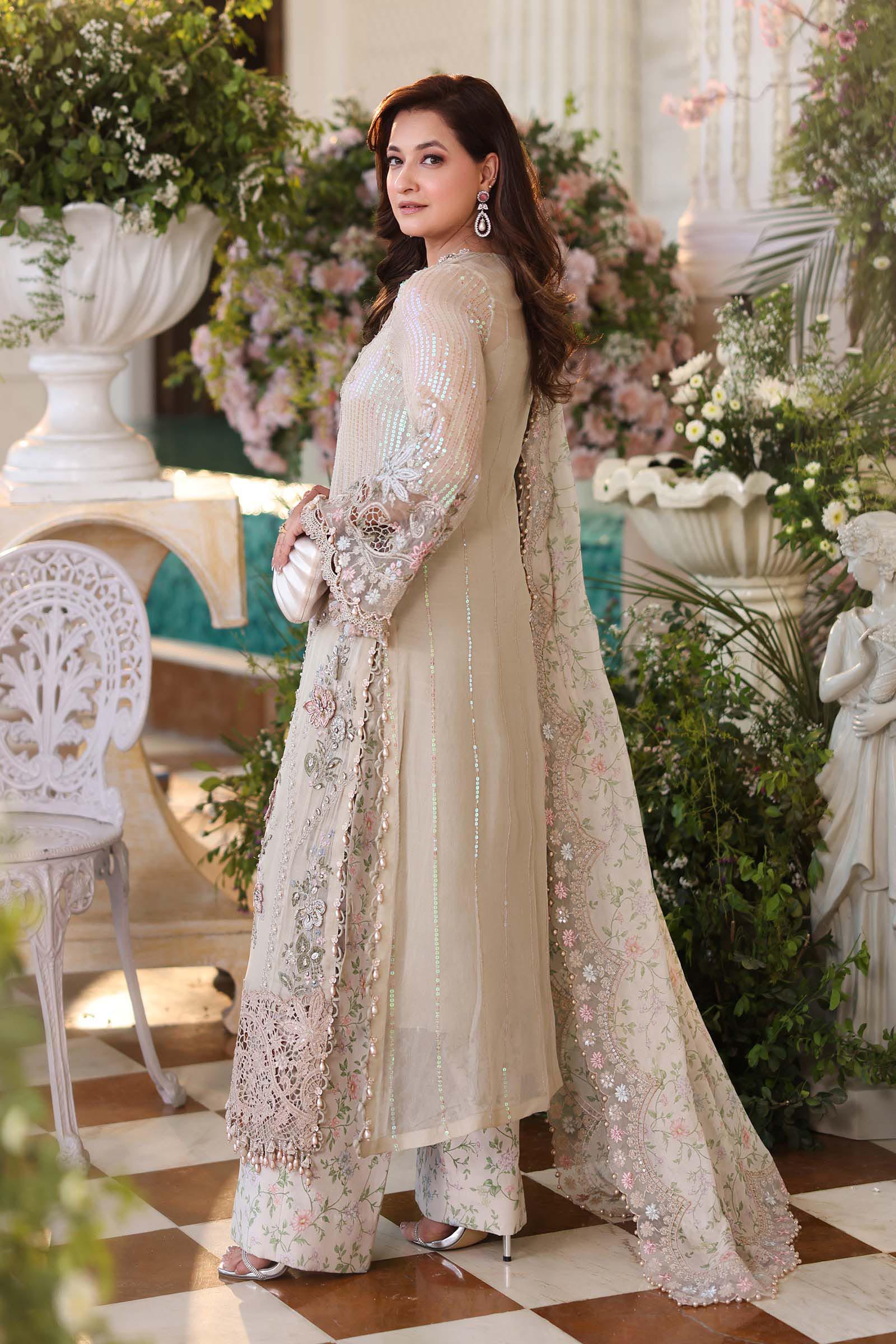 Alternative view of Maria B Skin Luxury Bridal Chiffon Collection Replica