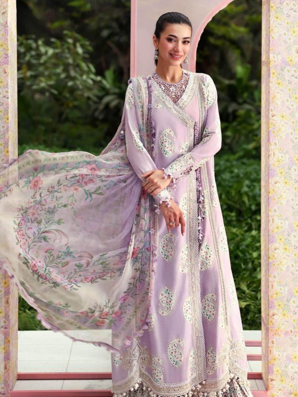 Maria B Purple Digital Printed Lawn Collection Replica