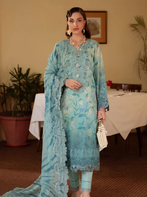 Nureh Tiedie Printed  Lawn Collection Replica