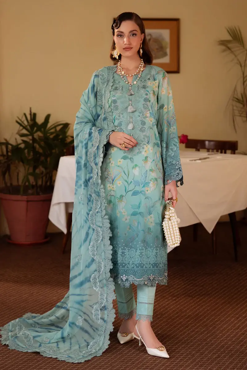 Nureh Tiedie Printed  Lawn Collection Replica