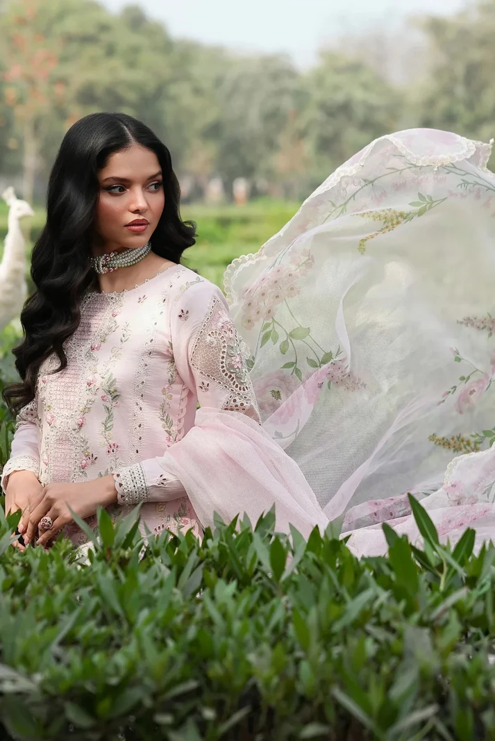 Alternative view of Sardinia Pink Luxury Lawn Collection Replica