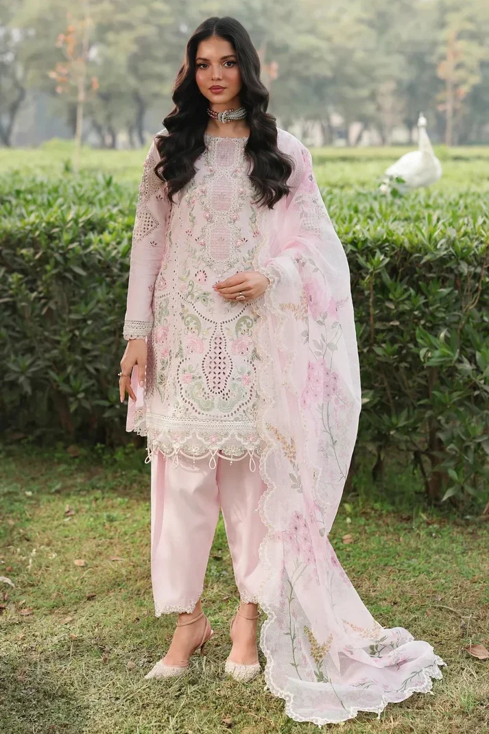Sardinia Pink Luxury Lawn Collection Replica