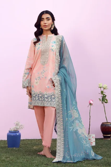 Maria B Pink Printed Lawn Collection Replica