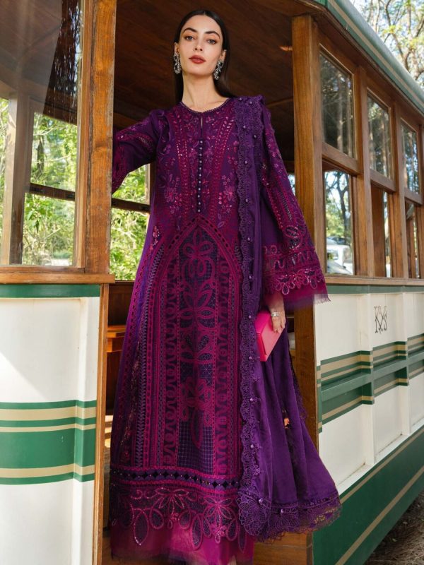 Maria B Purple Luxury Lawn Collection Replica