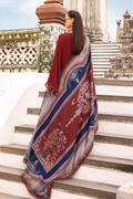 Alternative view of Maria B Red Luxury Lawn Collection Replica