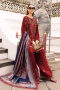 Maria B Red Luxury Lawn Collection Replica - Image 3