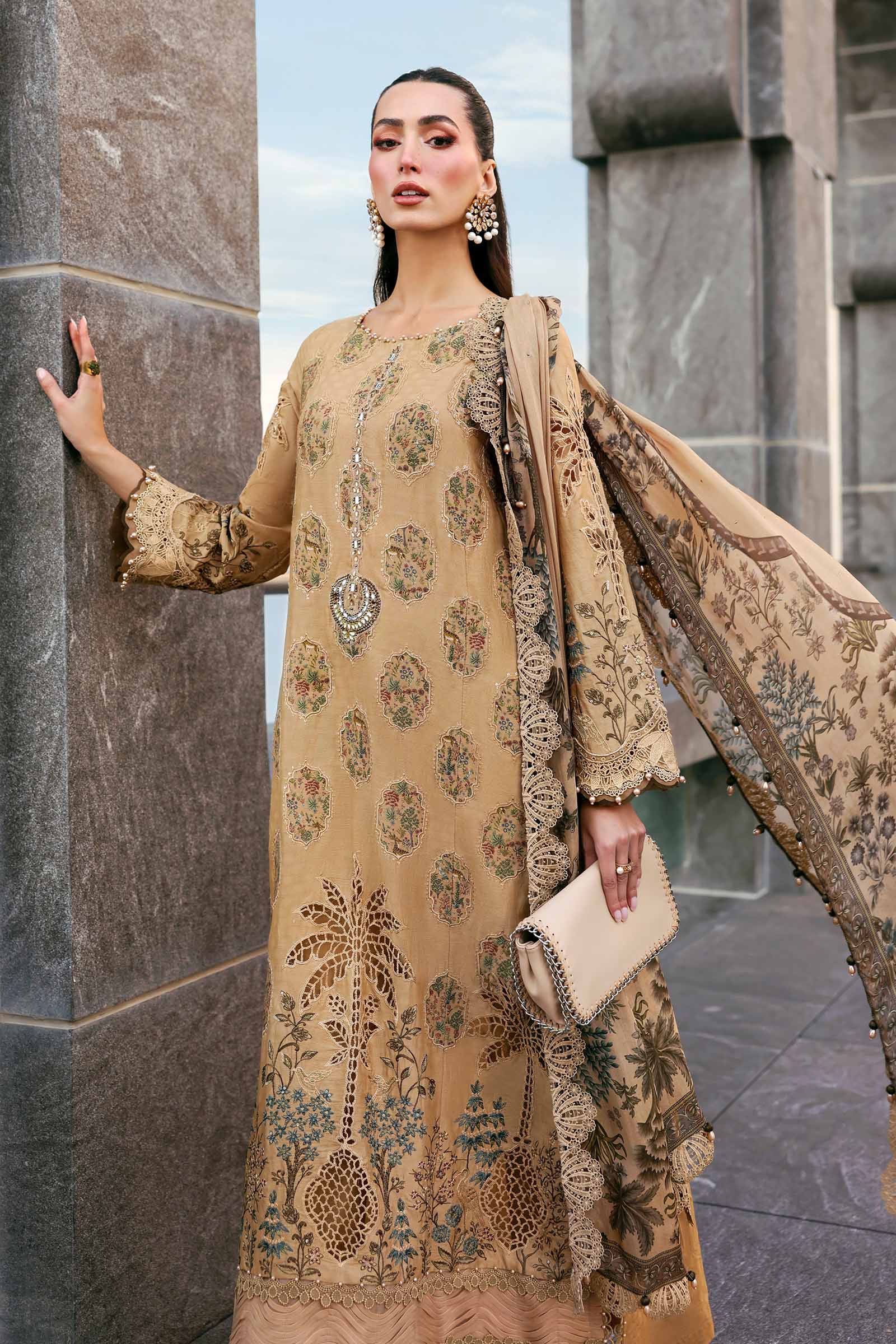 Alternative view of Maria B Skin Luxury Lawn Collection Replica