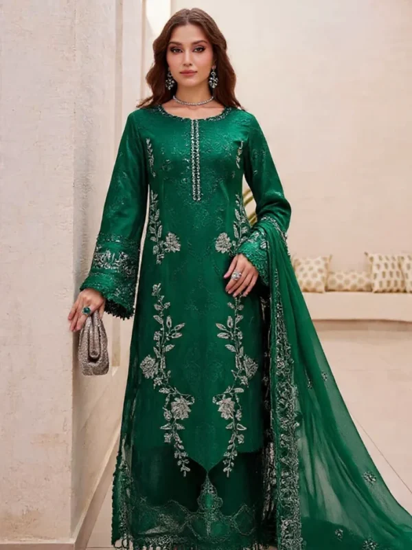 Maria B Bottle Green Luxury Lawn Collection Replica