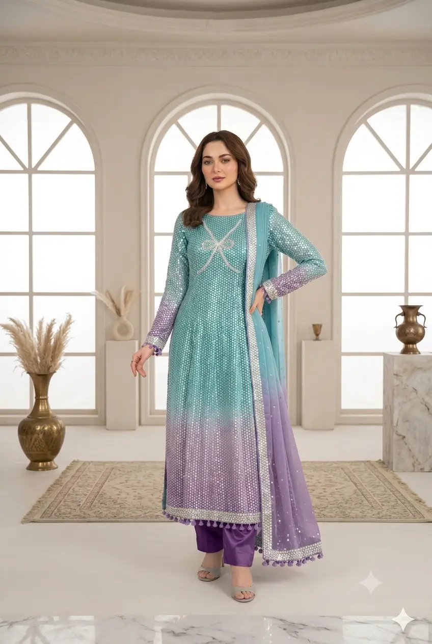 Shrenz Tie N Die Luxury Chiffon Collection Replica