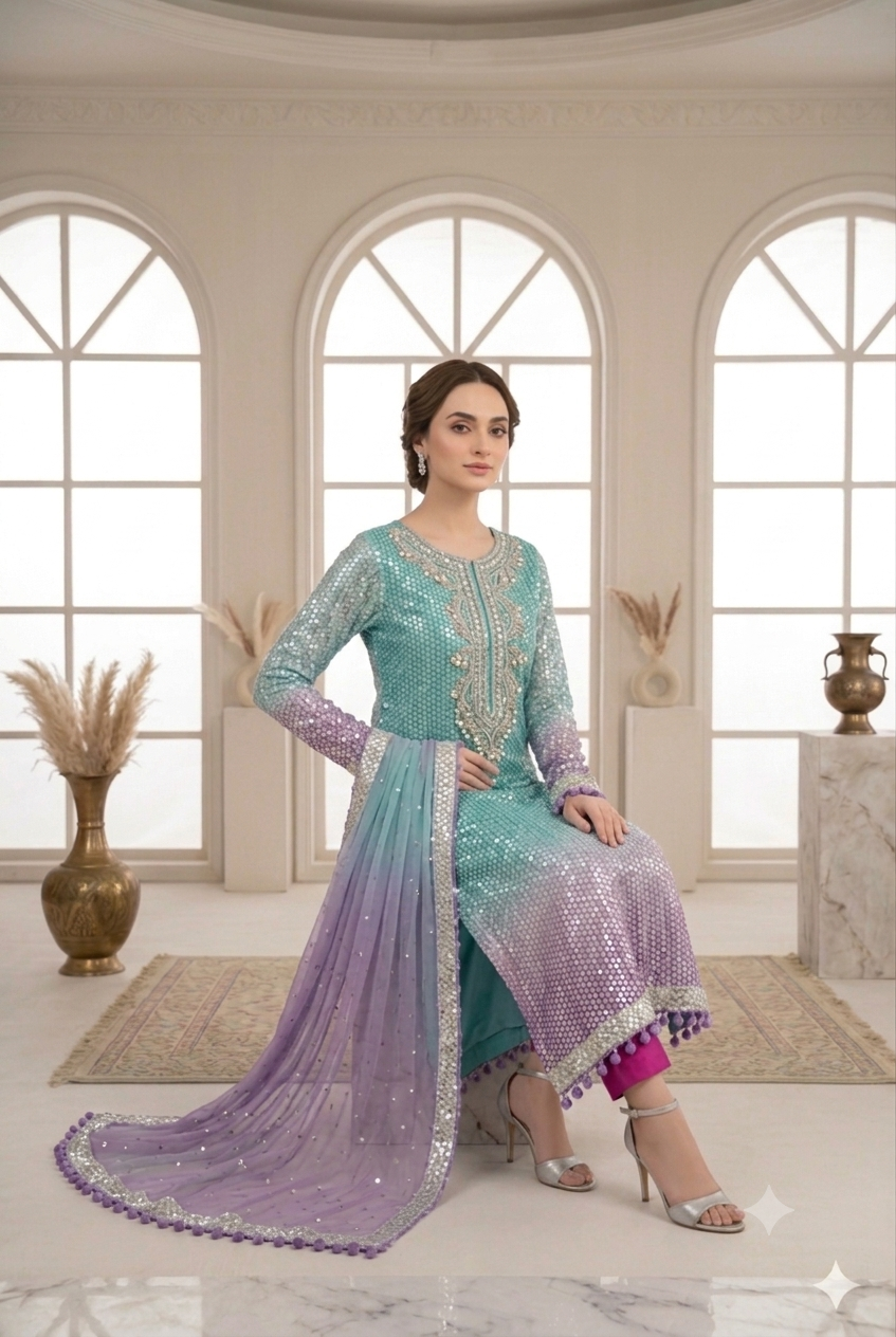 Shrenz Tie N Die Luxury Chiffon Collection Replica - Image 3