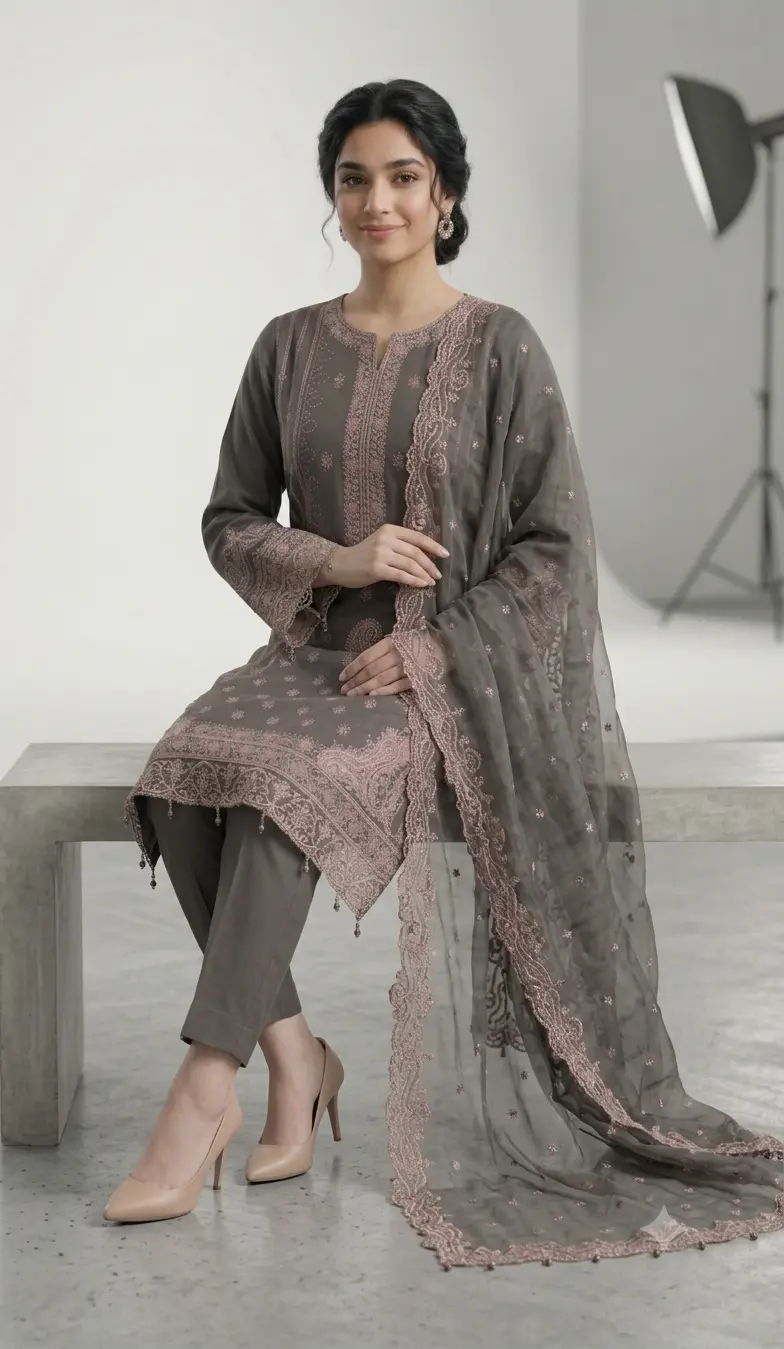 Shrenz Grey Luxury Banadora Collection Replica - Image 3