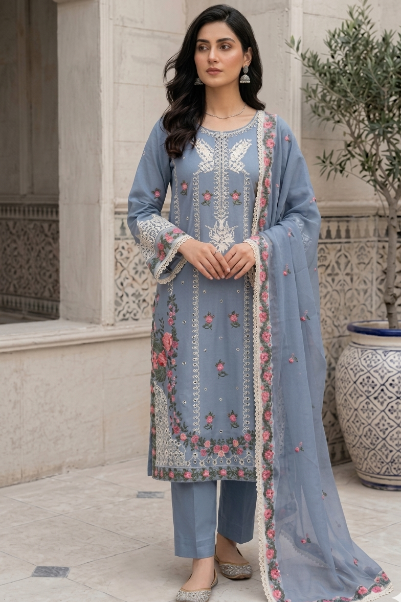 Shrenz 3 Piece Stitched Lawn Pret Collection