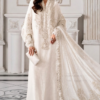 Maria B Cream Chiffon Formal Collection Replica