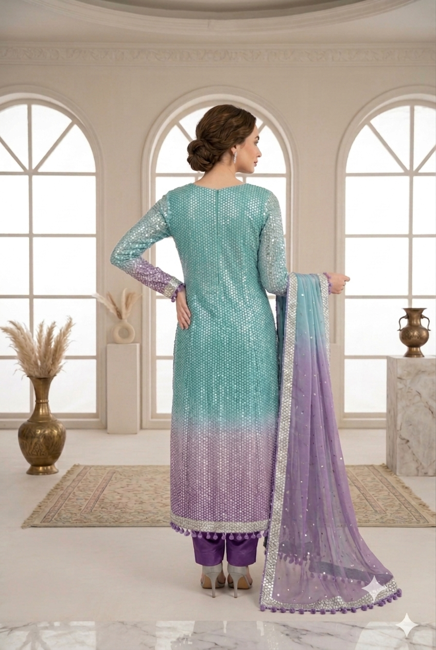 Alternative view of Shrenz Tie N Die Luxury Chiffon Collection Replica
