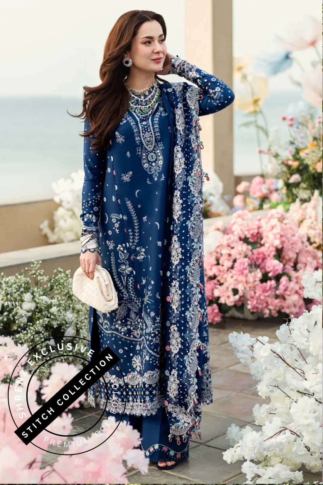 Shrenz 3 Piece Stitched Lawn Pret Collection