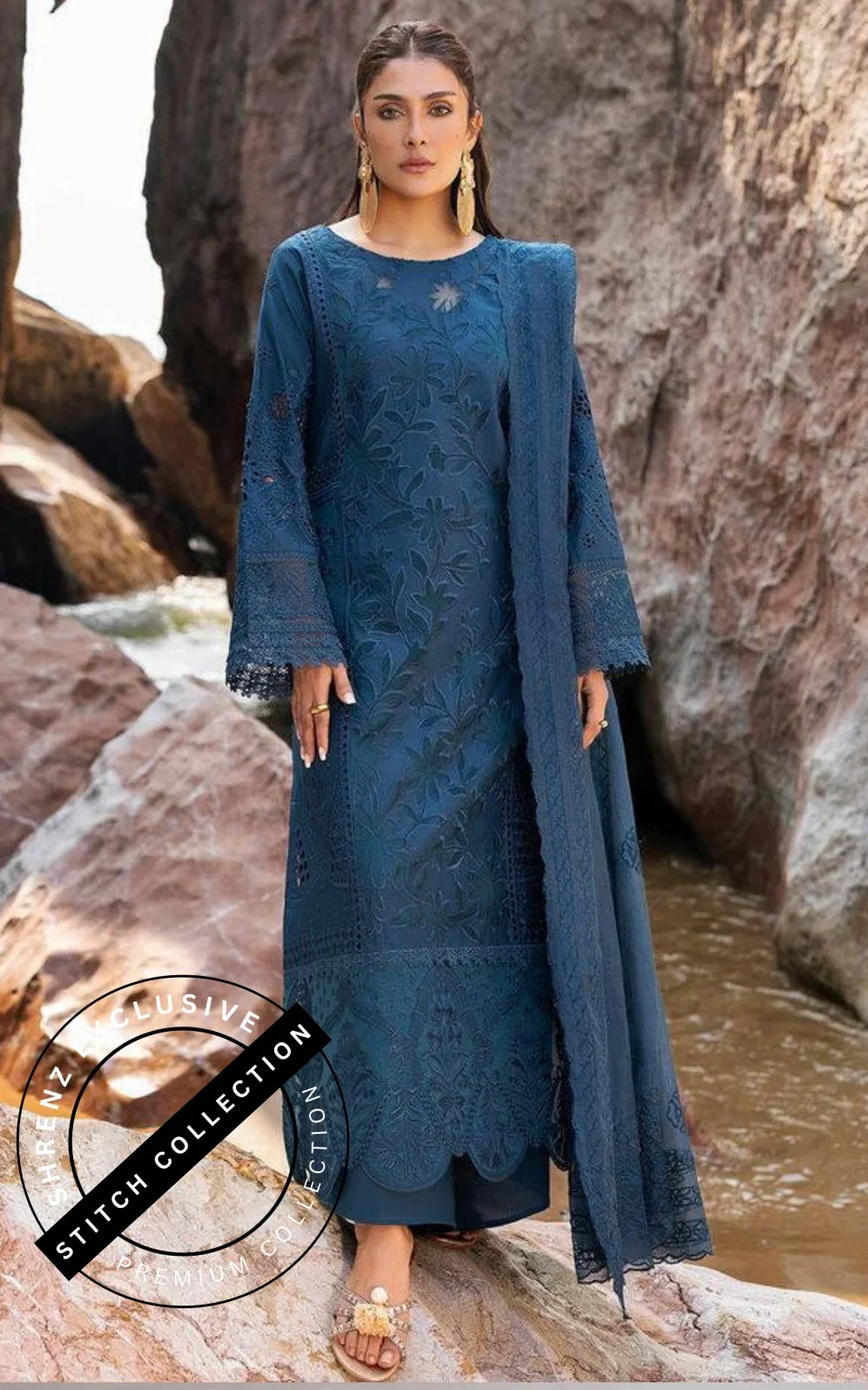 Shrenz 3 Piece Stitched Lawn Pret Collection