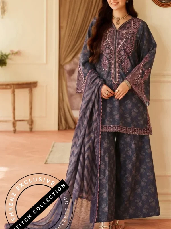 Shrenz 3 Piece Stitched Lawn Pret Collection
