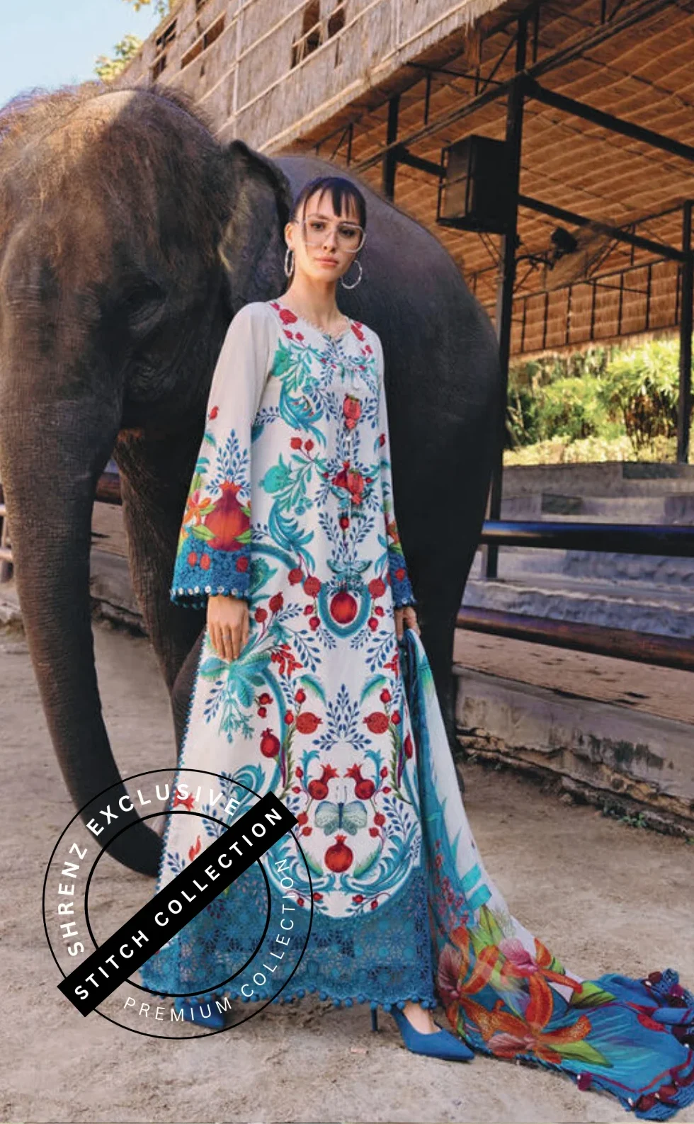 Shrenz 3 Piece Stitched Lawn Pret Collection