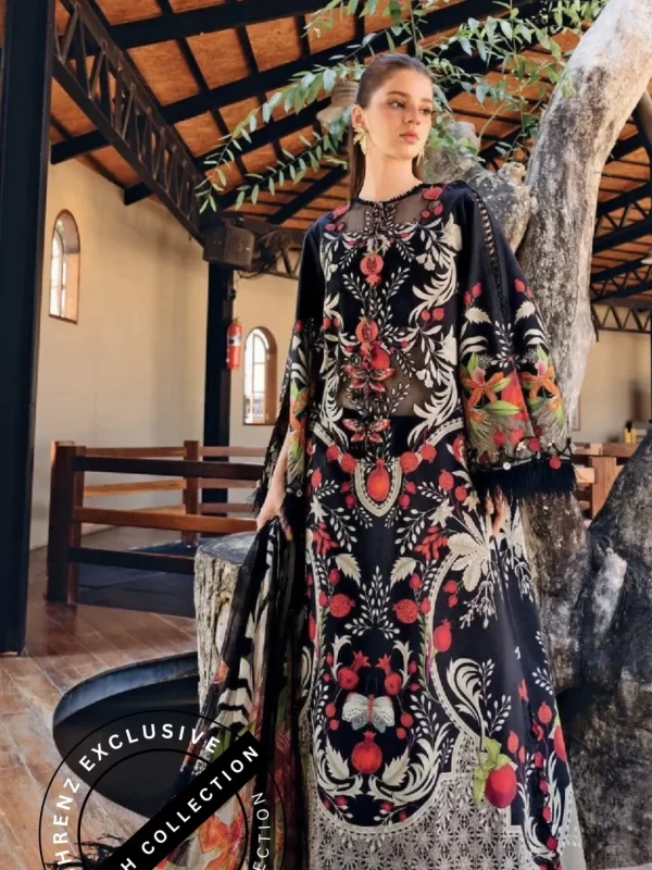 Shrenz 3 Piece Stitched Lawn Pret Collection