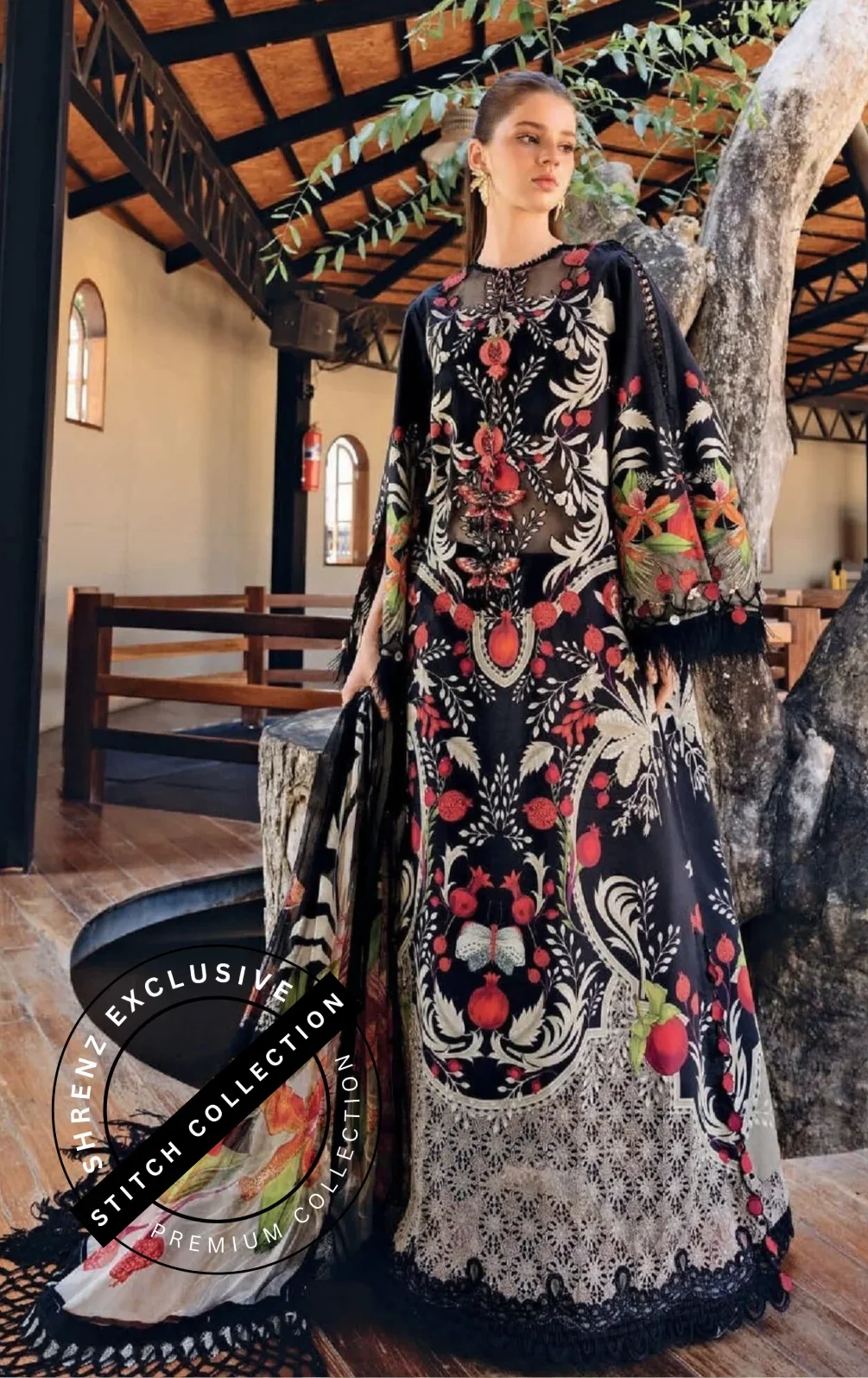 Shrenz 3 Piece Stitched Lawn Pret Collection
