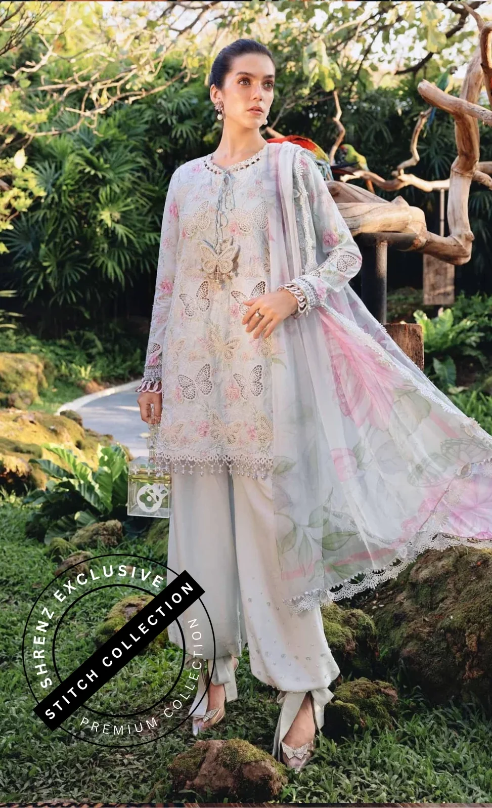 Shrenz 3 Piece Stitched Lawn Pret Collection