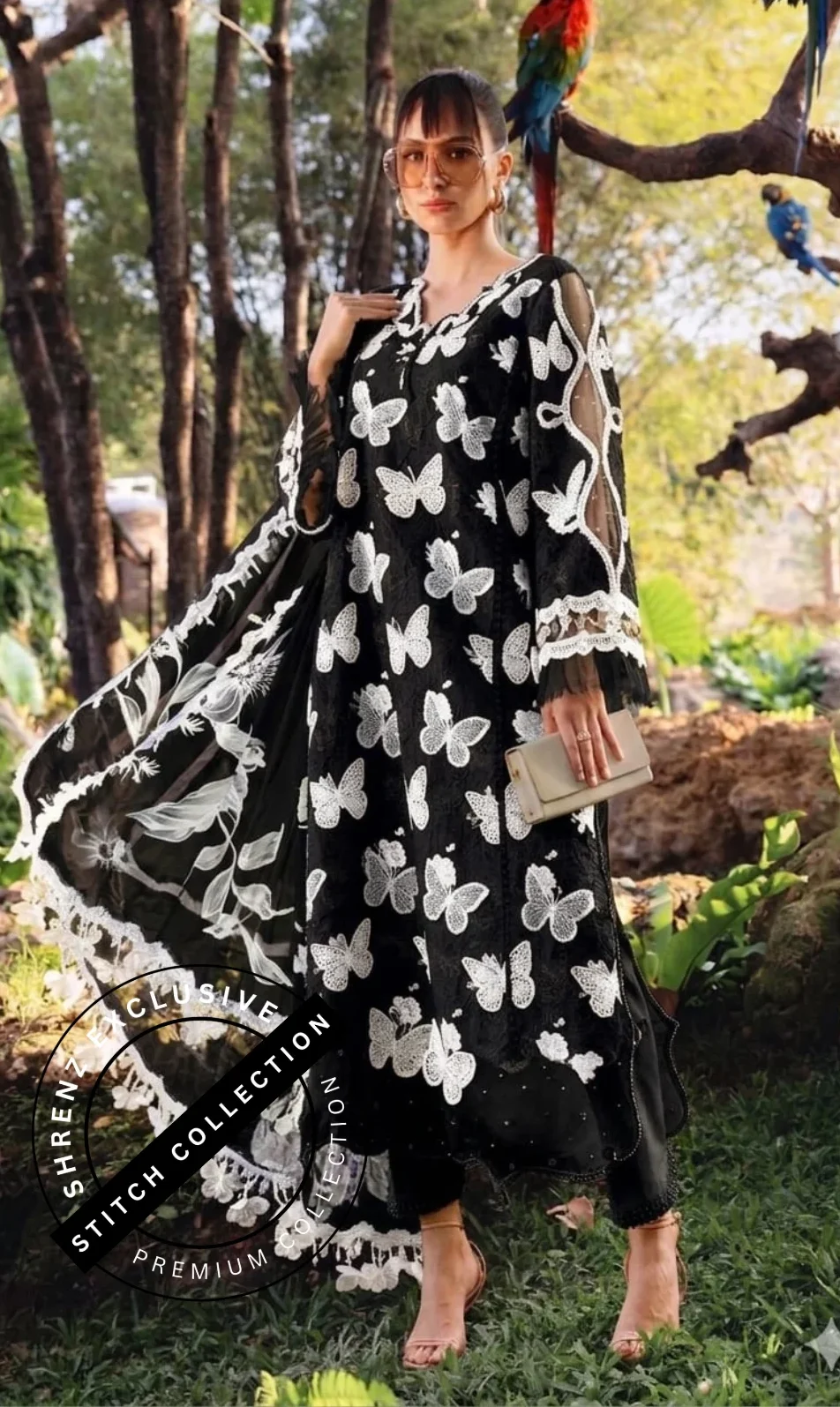 Shrenz 3 Piece Stitched Lawn Pret Collection